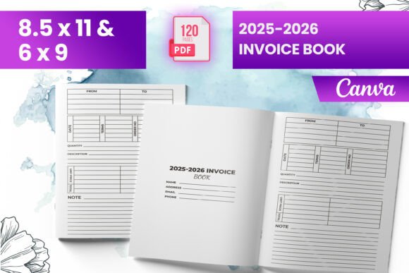 2025-2026 Invoice Book KDP