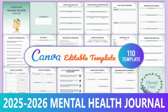 2025-2026 Mental Health Journal: A Comprehensive Guide to Mindfulness and Self-Care