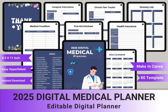 2025 Digital Medical Planner Interior: A Comprehensive Guide to Organization and Health Management