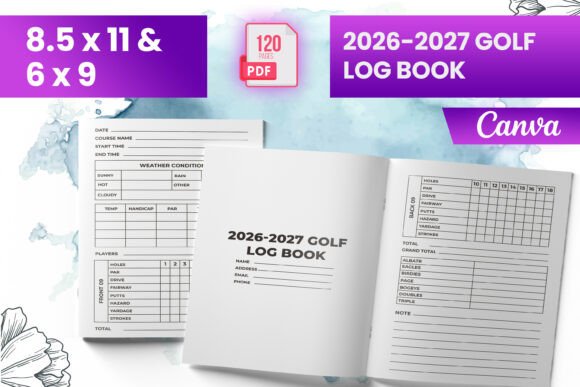 2026-2027 Golf Log Book KDP