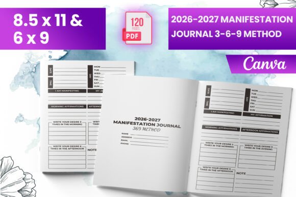 2026-2027 Manifestation Journal 3-6-9 Me