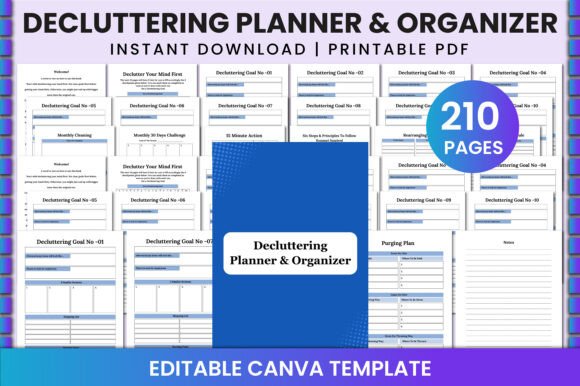 Decluttering Planner Organizer for KDP
