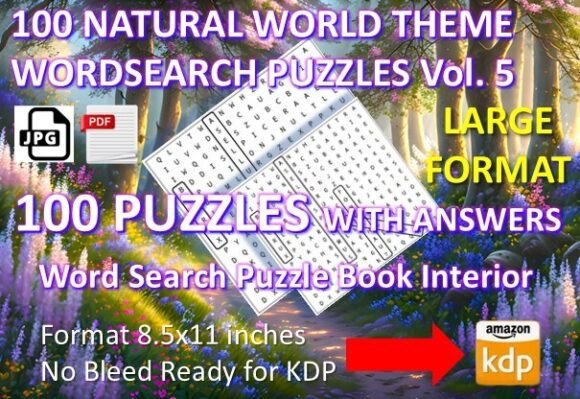 Discover the Magic of 100 Word Search Natural World Theme 5