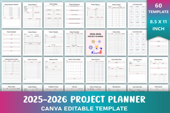 Editable 2025-2026 Project Planner