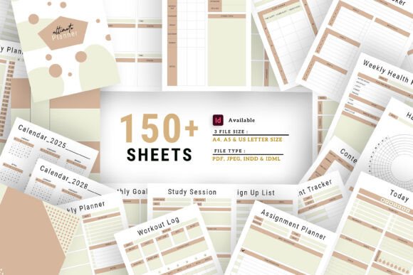 Editable InDesign Planner Bundle Vol.26: A Comprehensive Tool for Customized Planning