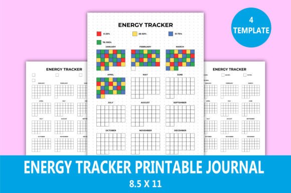 Energy Tracker Printable Journal