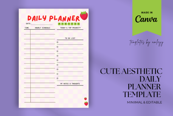 Free Cute Aesthetic Daily Planner