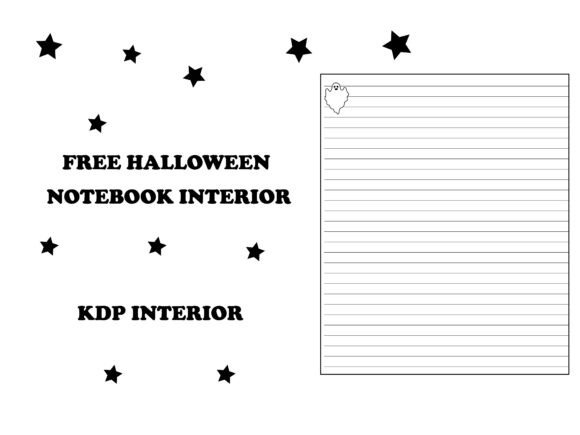 Halloween Free Notebook Interior for KDP