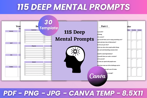 Mastering Mindset: The Strategic Power of 115 Deep Mental Prompts Kdp Interior