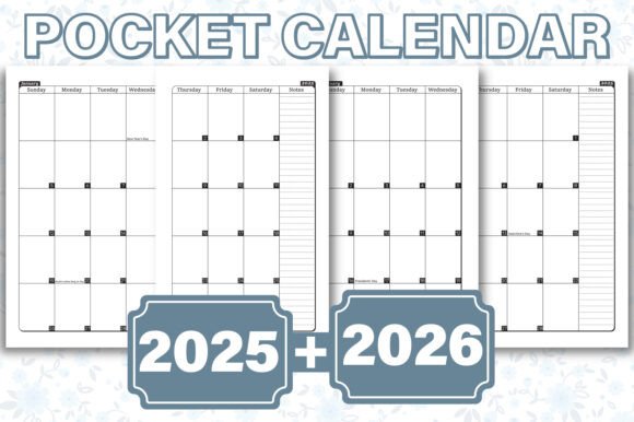 Pocket Calendar 2025-2026 for Purse: A Strategic Tool for Daily Clarity and Long-Term Vision