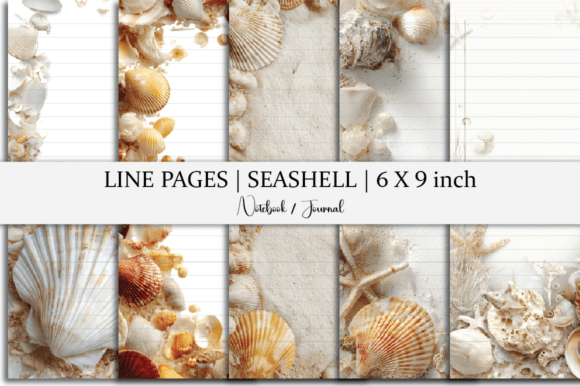Seashell Lined Paper for Creative Expression