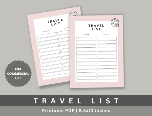 Travel List KDP: Your Ultimate Graphic Design Companion