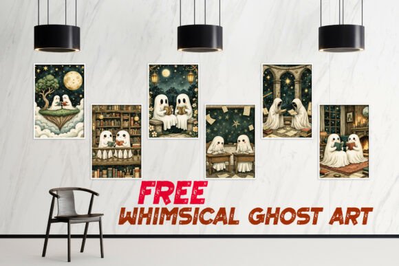 Whimsical Ghost Art Free Download: A Magical Resource for Creative Projects